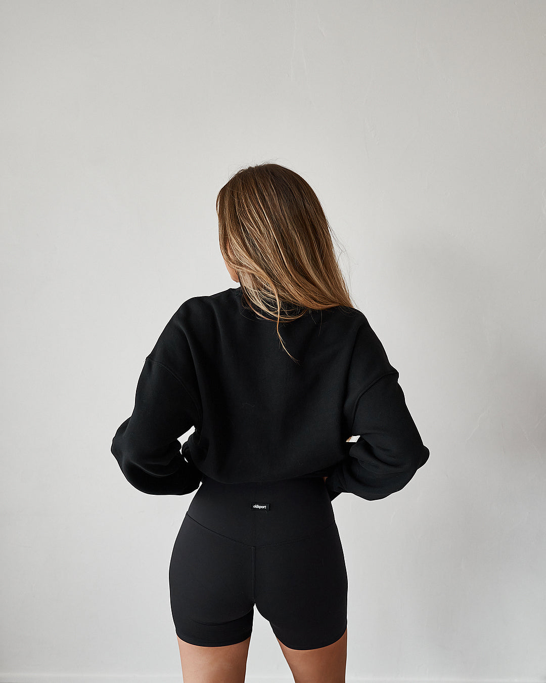 Embossed Crewneck Sweatshirt - Black