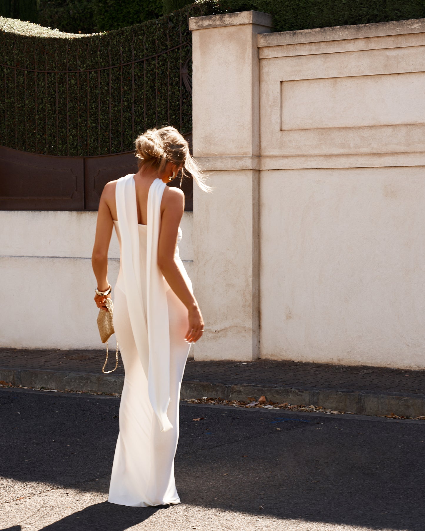 Desi Gown - White