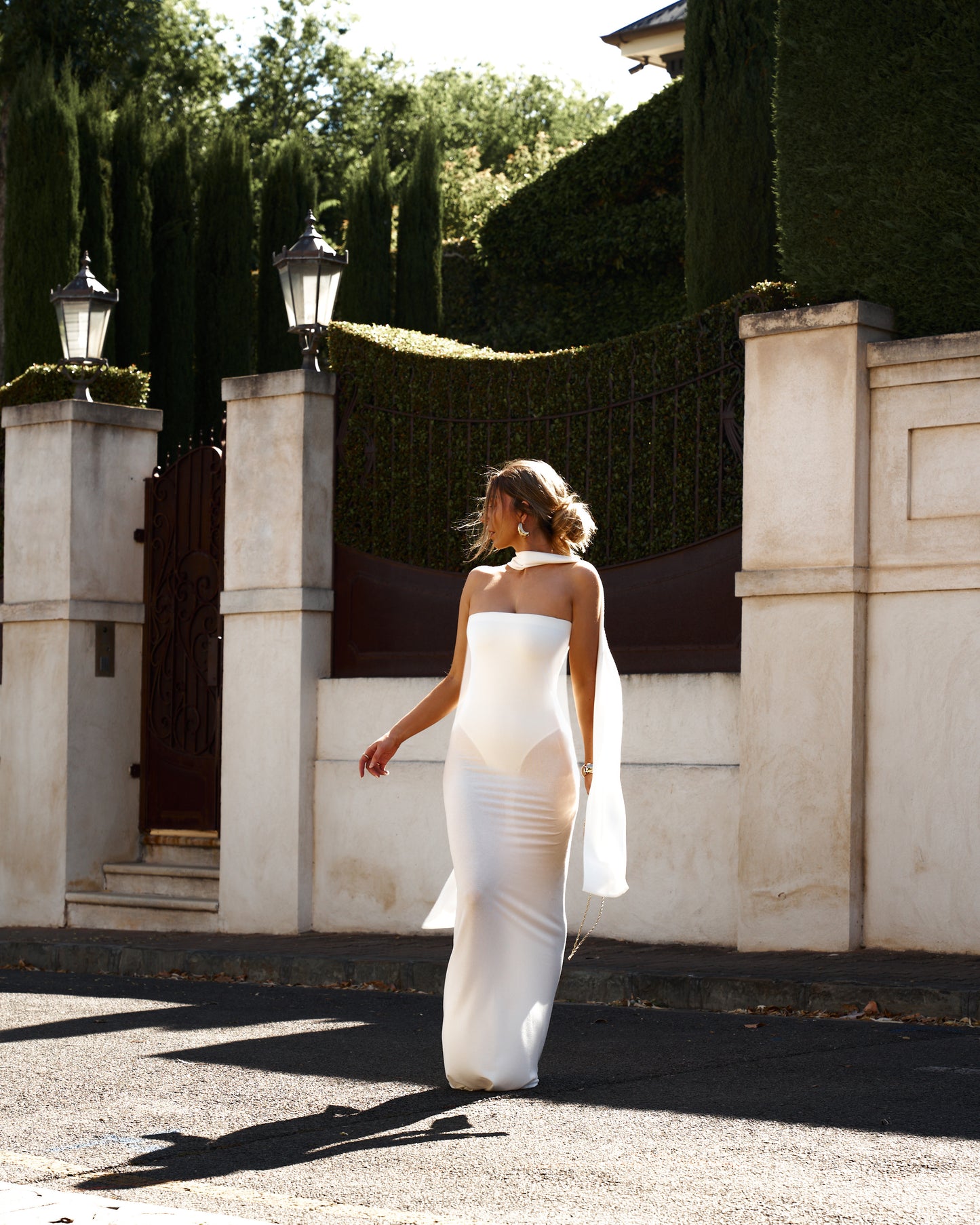 Desi Gown - White