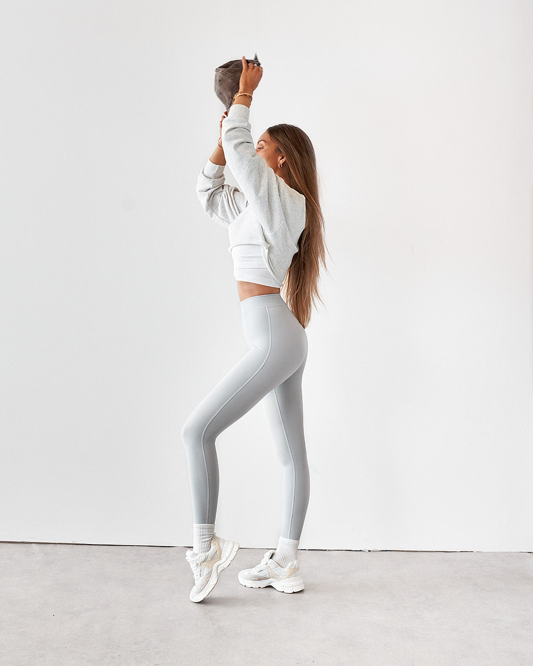 Sweat Crop - Grey Marle