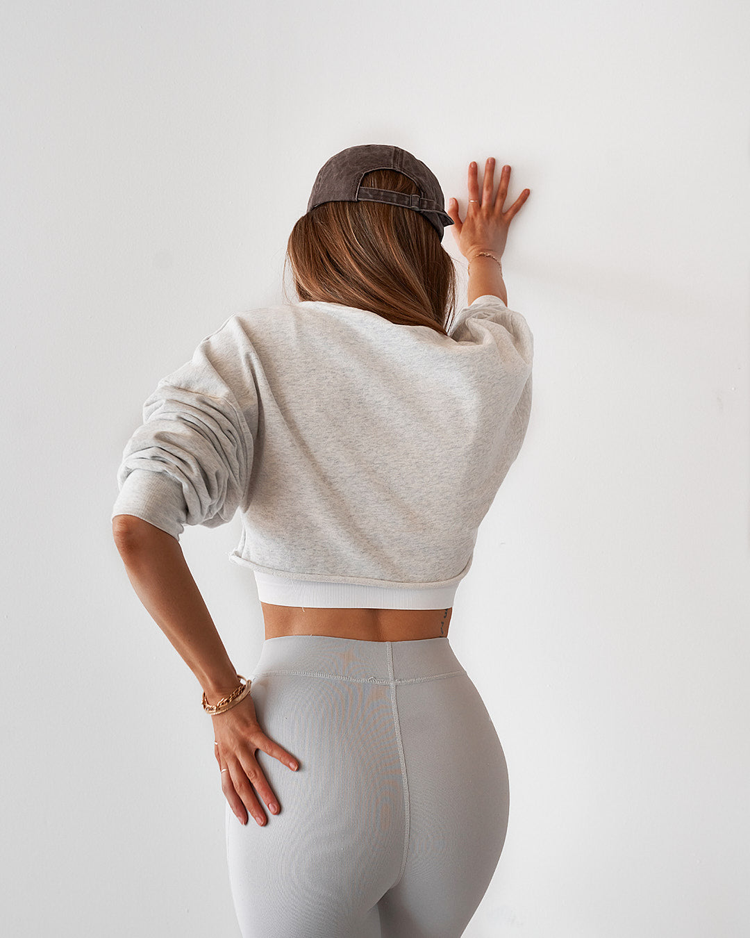 Sweat Crop - Grey Marle