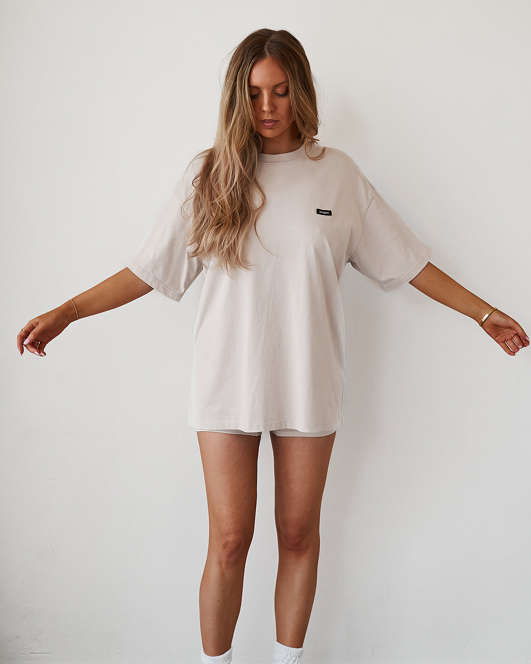 Oversized Tee - Almond