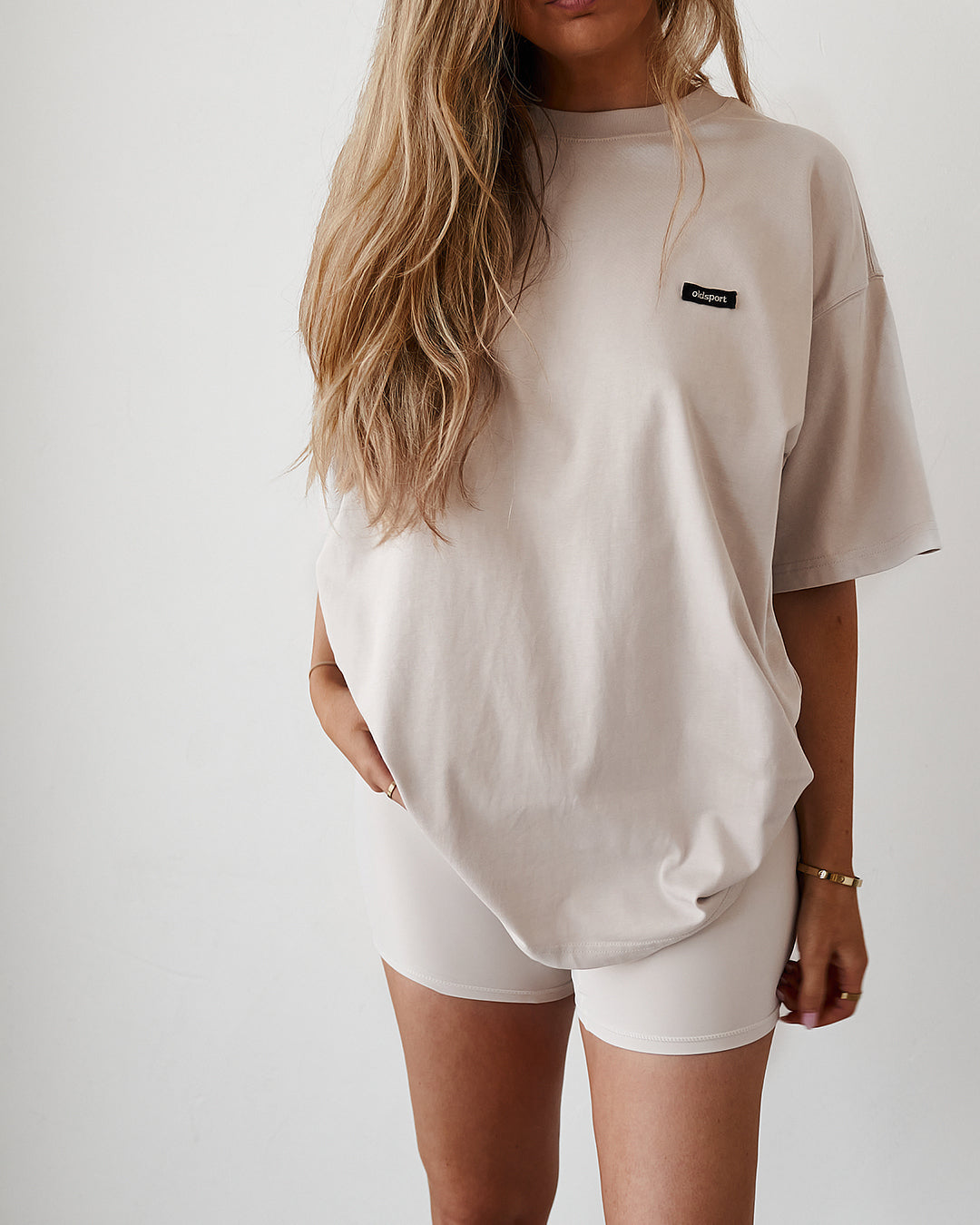 Oversized Tee - Almond