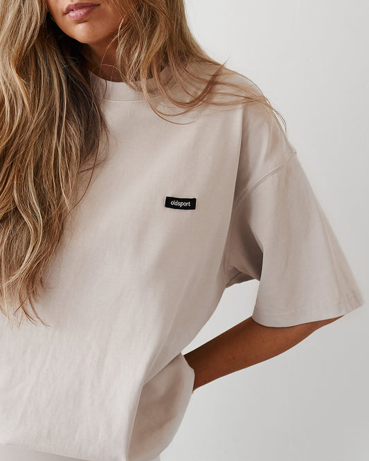 Oversized Tee - Almond