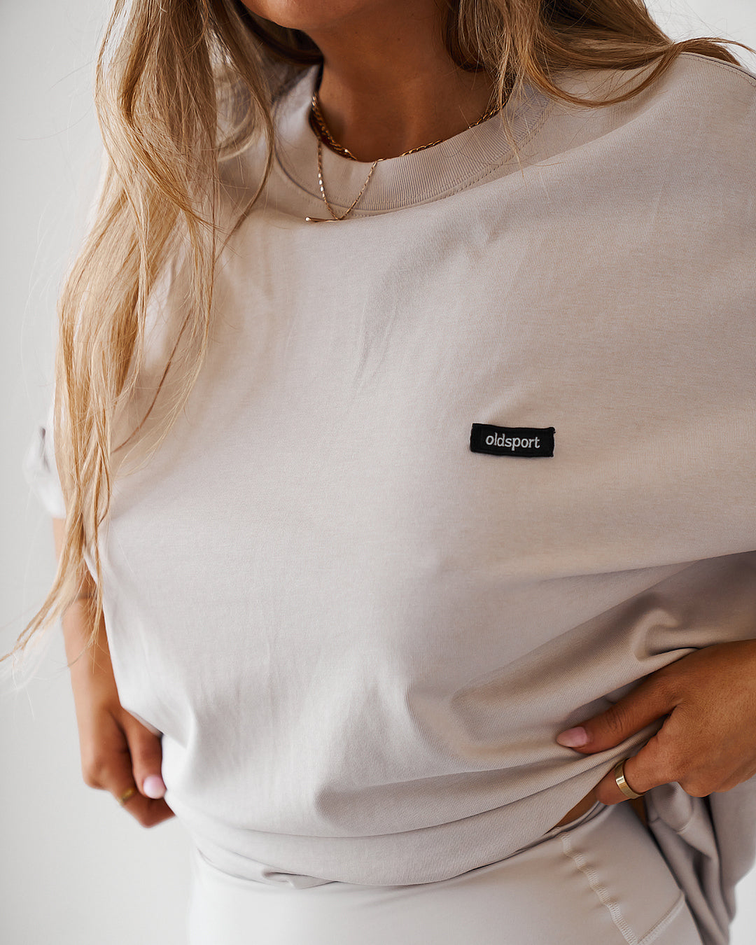 Oversized Tee - Almond