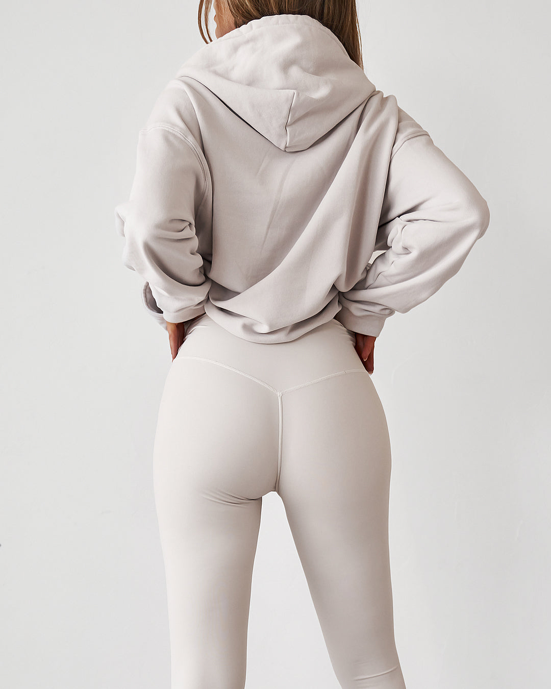 Sports Full Length Leggings - Almond