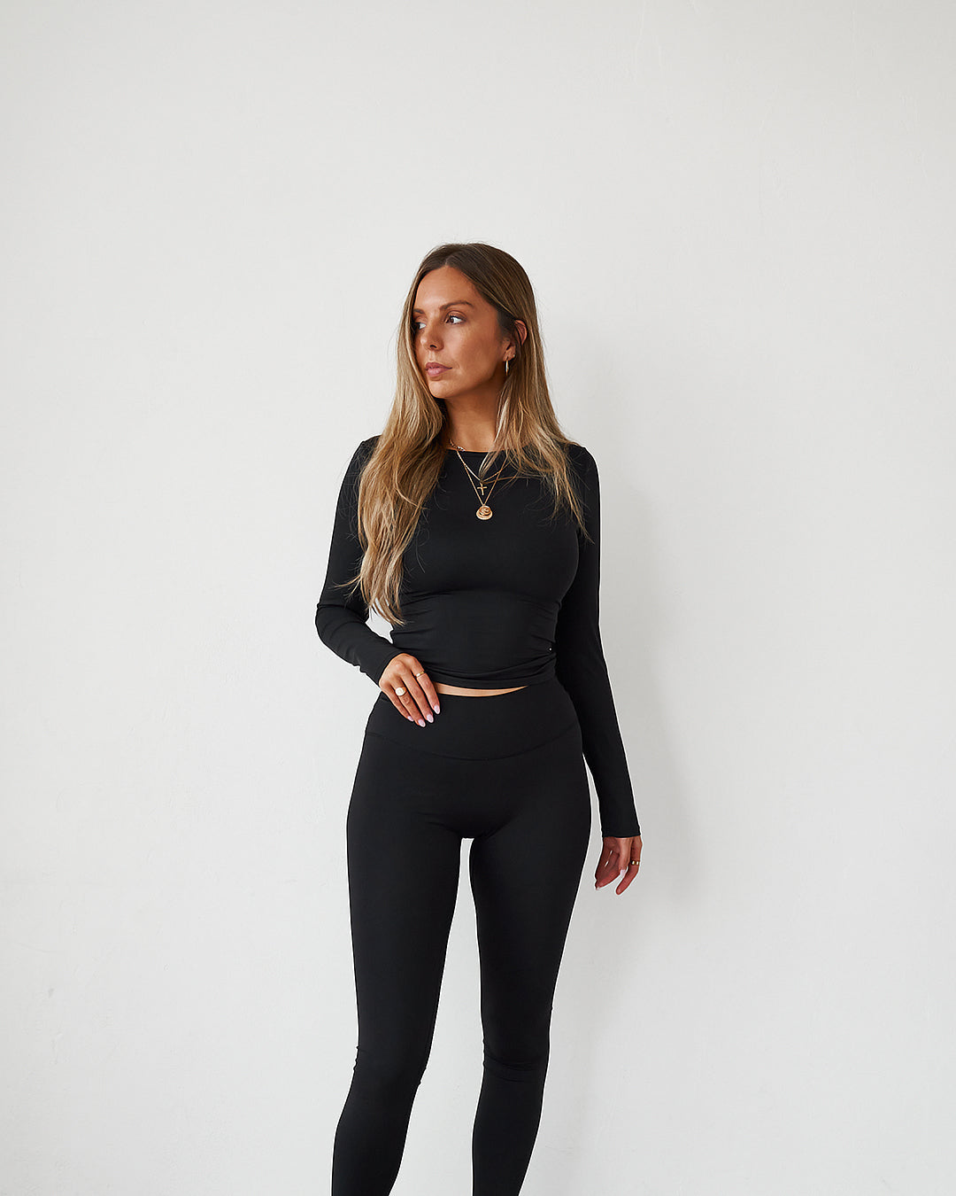 Sports Full Length Leggings - Black