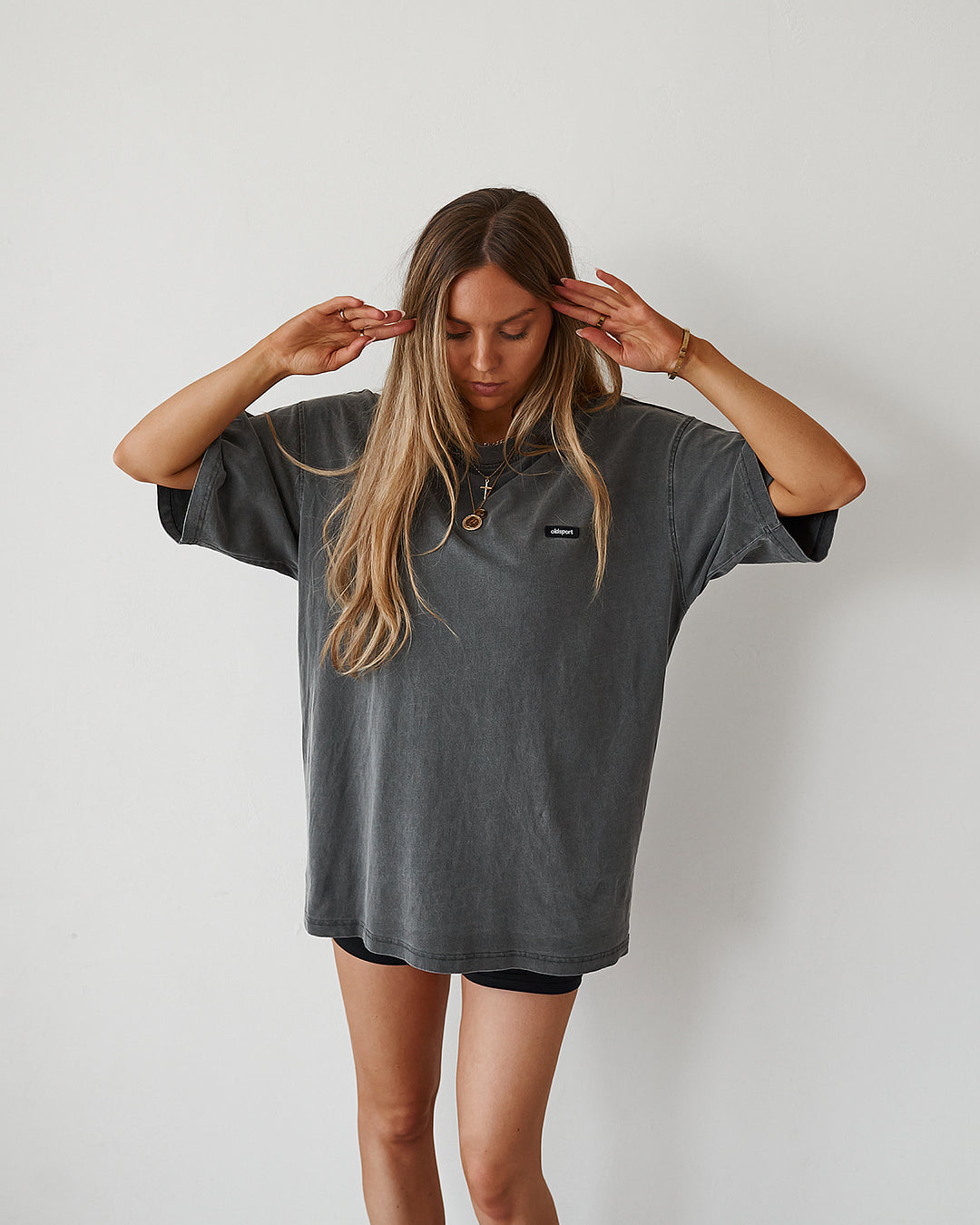 Oversized Tee - Washed Black