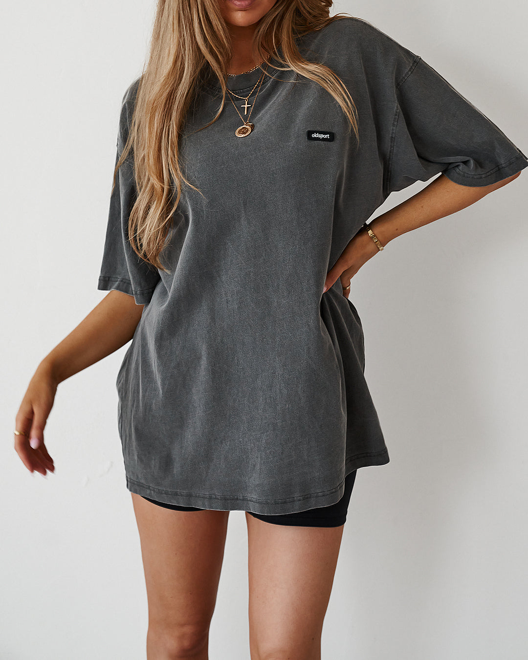 Oversized Tee - Washed Black